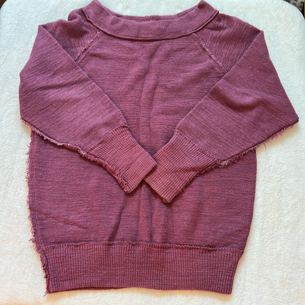 Free People oversized sweatshirt!